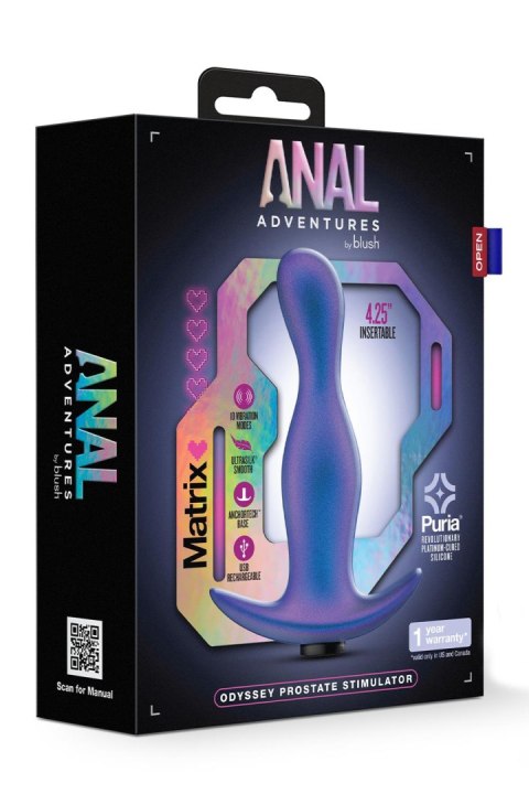 ANAL ADVENTURES MATRIX ODYSSEY PROSTATE STIMULATOR SPACE AGE BLUE ANAL ADVENTURES MATRIX ODYSSEY PROSTATE STIMULATOR SPACE AGE BLUE
