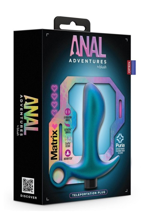 ANAL ADVENTURES MATRIX TELEPORTATION PLUG LUNAR BLUE ANAL ADVENTURES MATRIX TELEPORTATION PLUG LUNAR BLUE