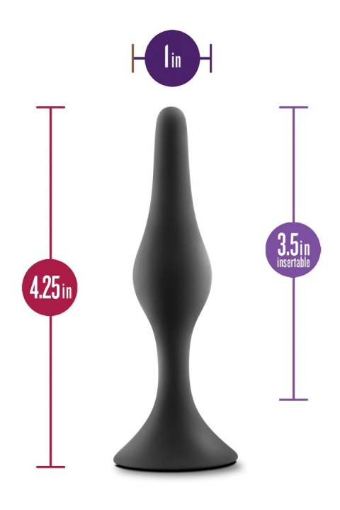 ANAL ADVENTURES PLATINUM SILICONE BEGINNER PLUG MEDIUM BLACK ANAL ADVENTURES PLATINUM SILICONE BEGINNER PLUG MEDIUM BLACK