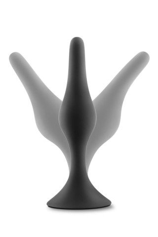 ANAL ADVENTURES PLATINUM SILICONE BEGINNER PLUG SMALL BLACK