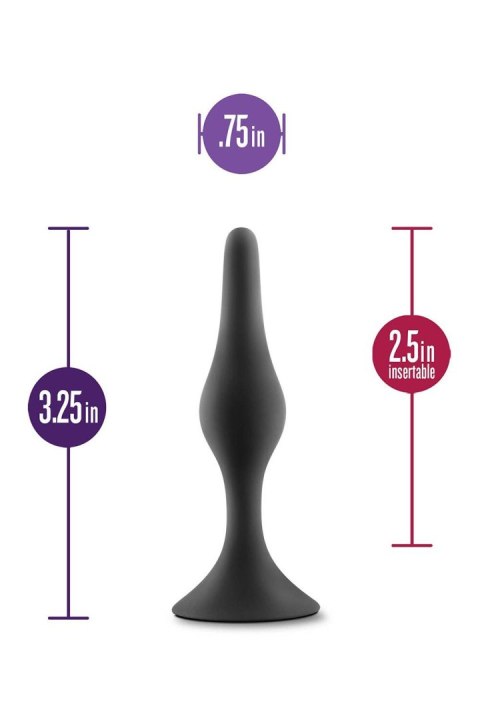 ANAL ADVENTURES PLATINUM SILICONE BEGINNER PLUG SMALL BLACK ANAL ADVENTURES PLATINUM SILICONE BEGINNER PLUG SMALL BLACK