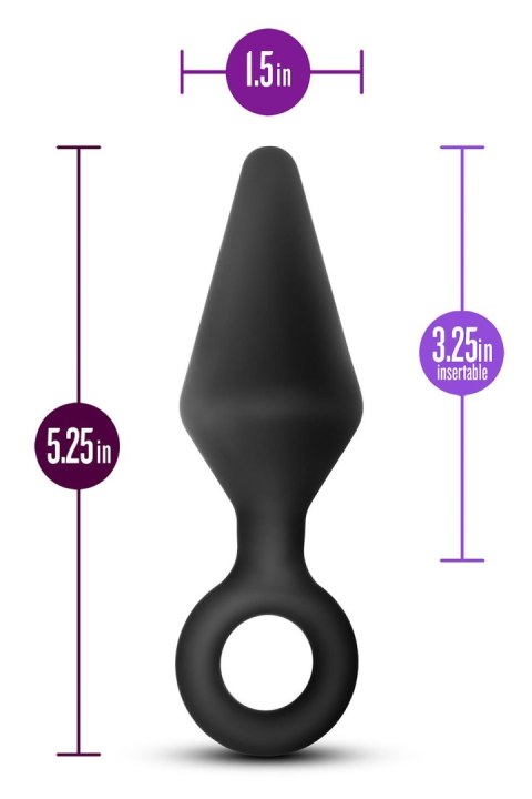 ANAL ADVENTURES PLATINUM SILICONE LOOP PLUG LARGE BLACK ANAL ADVENTURES PLATINUM SILICONE LOOP PLUG LARGE BLACK
