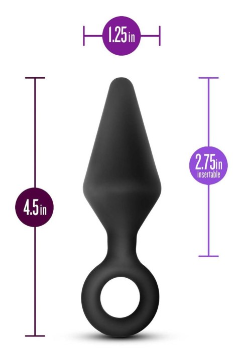 ANAL ADVENTURES PLATINUM SILICONE LOOP PLUG MEDIUM BLACK ANAL ADVENTURES PLATINUM SILICONE LOOP PLUG MEDIUM BLACK