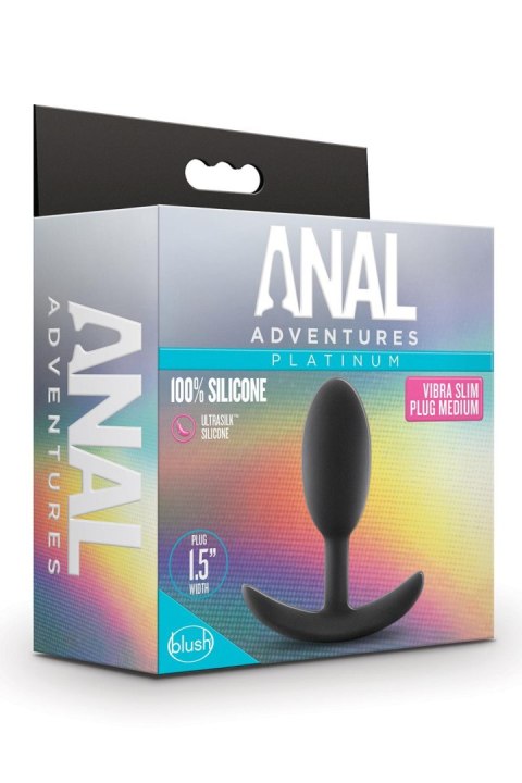ANAL ADVENTURES PLATINUM VIBRA SLIM PLUG - MEDIUM ANAL ADVENTURES PLATINUM VIBRA SLIM PLUG - MEDIUM