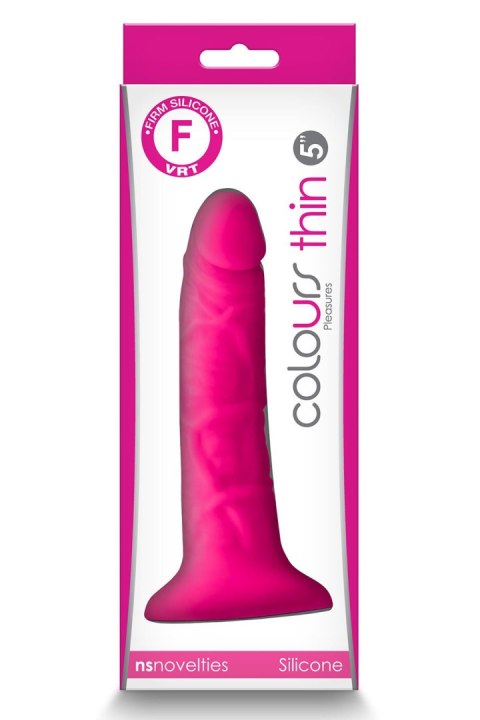 COLOURS PLEASURES THIN 5 INCH DILDO PINK COLOURS PLEASURES THIN 5 INCH DILDO PINK