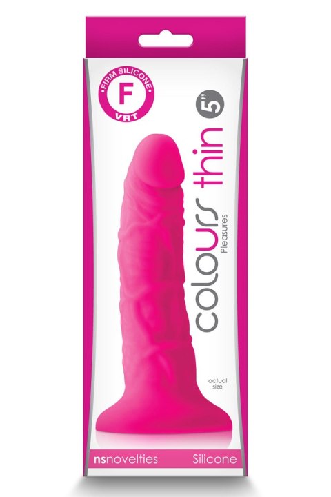 COLOURS PLEASURES THIN 5 INCH DILDO PINK COLOURS PLEASURES THIN 5 INCH DILDO PINK