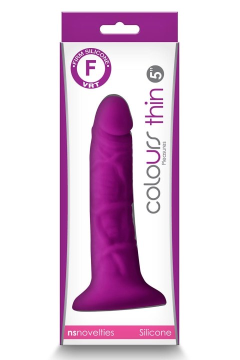 COLOURS PLEASURES THIN 5 INCH DILDO PURPLE COLOURS PLEASURES THIN 5 INCH DILDO PURPLE