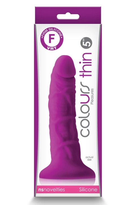 COLOURS PLEASURES THIN 5 INCH DILDO PURPLE COLOURS PLEASURES THIN 5 INCH DILDO PURPLE