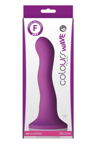 COLOURS WAVE 6INCH DILDO PURPLE
