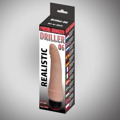 Realistyczny wibrator penis prawdziwy członek 21cm Realistyczny wibrator penis prawdziwy członek 21cm