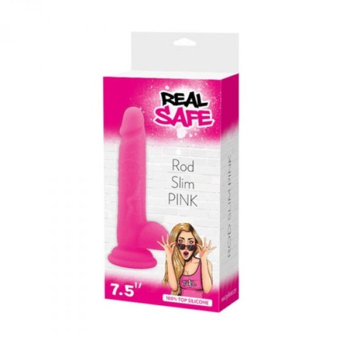 Smukłe mocne wytrzymałe dildo z przyssawką 19cm Smukłe mocne wytrzymałe dildo z przyssawką 19cm