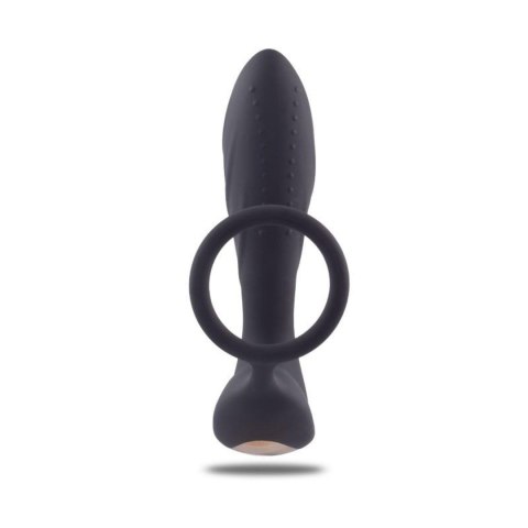 Stimolatore prostatico vibrante con anello fallico Stimolatore prostatico vibrante con anello fallico