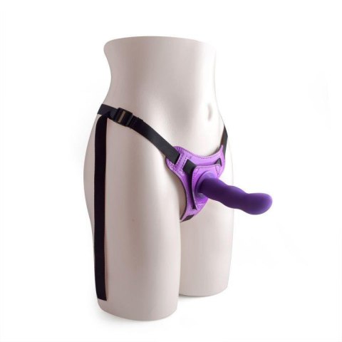 Strap-on majtki na szelkach z fioletowym dildo Strap-on majtki na szelkach z fioletowym dildo