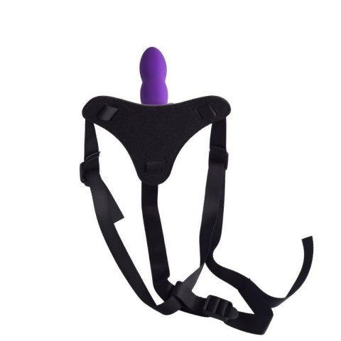 Strap-on majtki na szelkach z fioletowym dildo Strap-on majtki na szelkach z fioletowym dildo