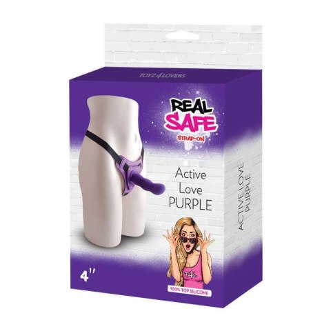 Strap-on majtki na szelkach z fioletowym dildo Strap-on majtki na szelkach z fioletowym dildo