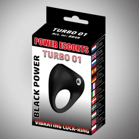 Turbo 01 black vibratinging cockring Turbo 01 black vibratinging cockring