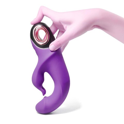 Wibrator królik z masażerem łechtaczki 22cm 9 tryb