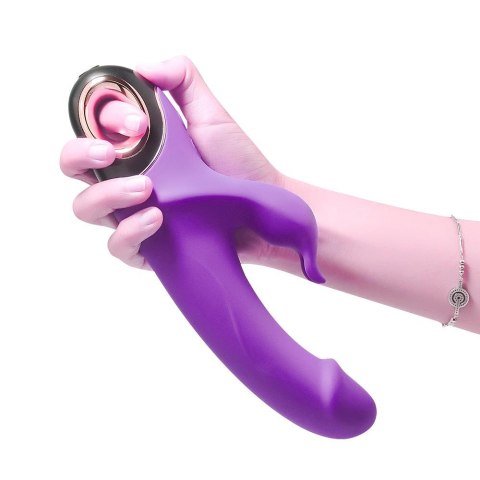 Wibrator królik z masażerem łechtaczki 22cm 9 tryb
