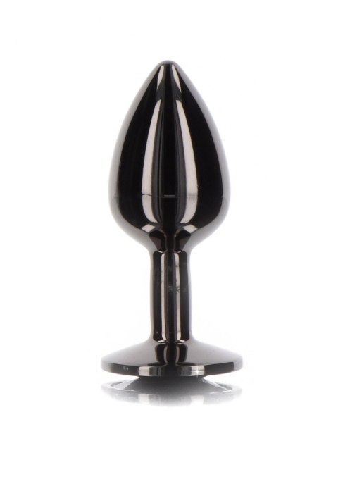 Butt Plug With Diamond Jewel L Black Butt Plug With Diamond Jewel L Black