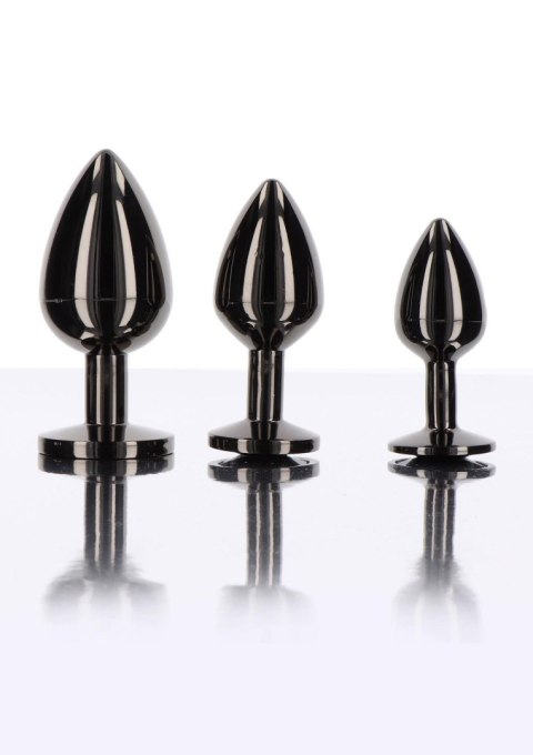 Butt Plug With Diamond Jewel L Black Butt Plug With Diamond Jewel L Black