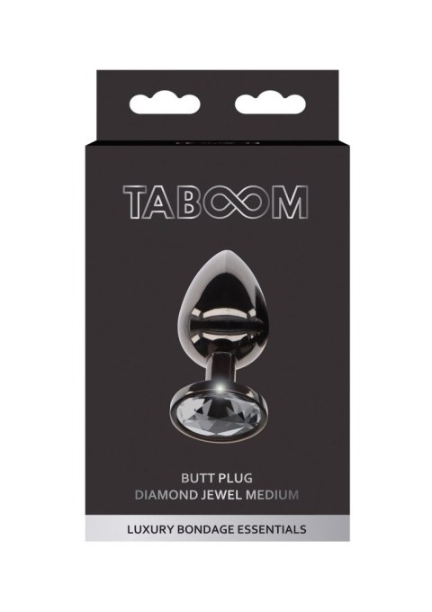 Butt Plug With Diamond Jewel M Black Butt Plug With Diamond Jewel M Black
