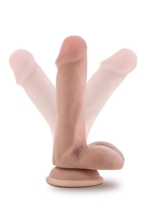 DR. SKIN PLUS 6 INCH POSABLE DILDO WITH BALLS VANILLA DR. SKIN PLUS 6 INCH POSABLE DILDO WITH BALLS VANILLA