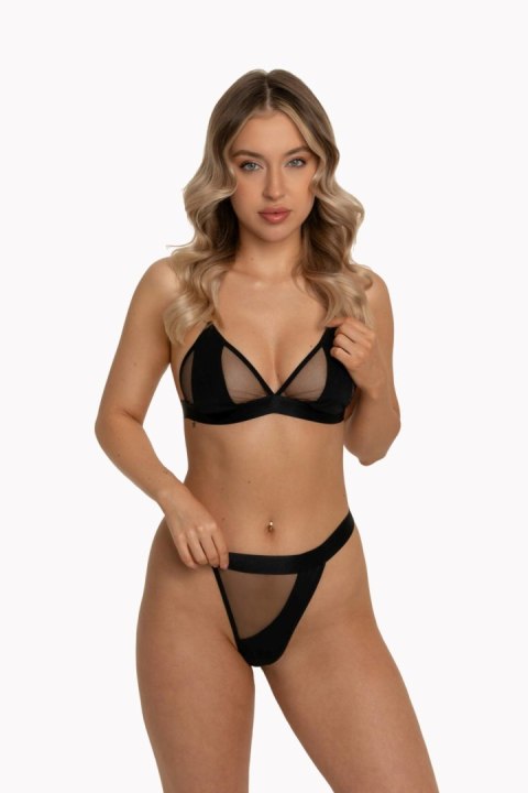 MAURA SET BLACK BRA+THONG S/M MAURA SET BLACK BRA+THONG S/M