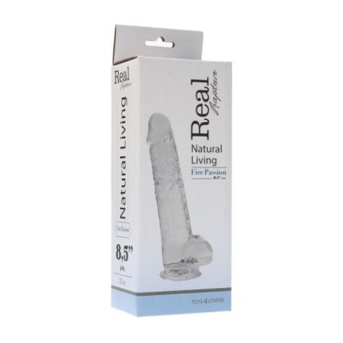Silikonowe żelowe żylaste dildo z przyssawką 22 cm Silikonowe żelowe żylaste dildo z przyssawką 22 cm