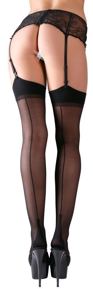 Stockings with seam black 8 Stockings with seam black 8