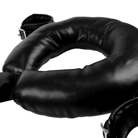 Padded Thigh Sling with Hand Cuffs - Black Padded Thigh Sling with Hand Cuffs - Black