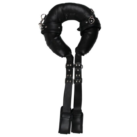 Padded Thigh Sling with Hand Cuffs - Black Padded Thigh Sling with Hand Cuffs - Black