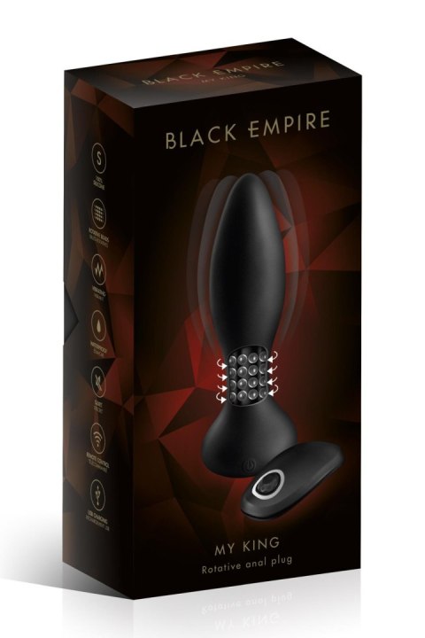 ANAL PLUG ANAL PLUG VIB MYKING BLACK (Size: T3) ANAL PLUG ANAL PLUG VIB MYKING BLACK (Size: T3)