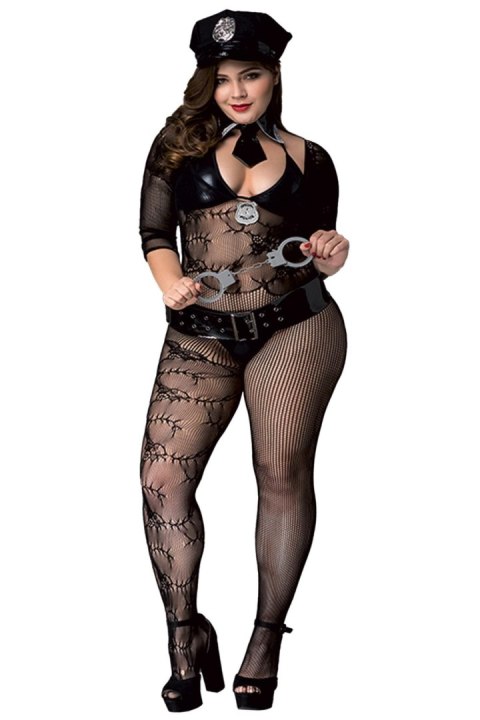 BLACK POLICE OUTFIT XL/XXL (Size: XL/XXL) BLACK POLICE OUTFIT XL/XXL (Size: XL/XXL)