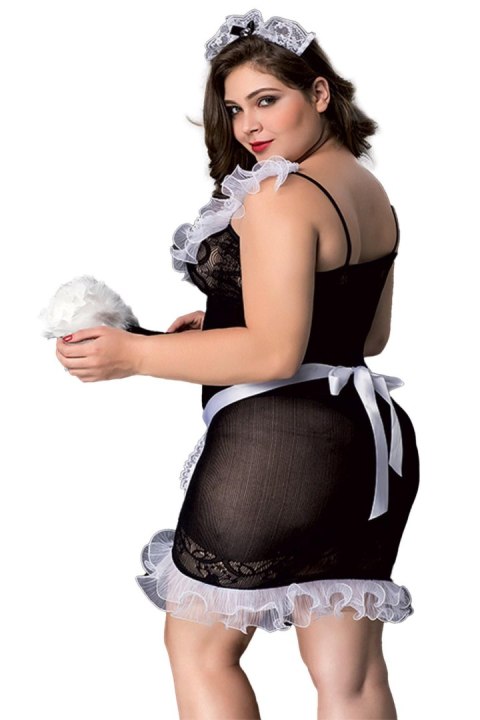 BLACK SOUBRETTE OUTFIT XL/XXL (Size: XL/XXL) BLACK SOUBRETTE OUTFIT XL/XXL (Size: XL/XXL)