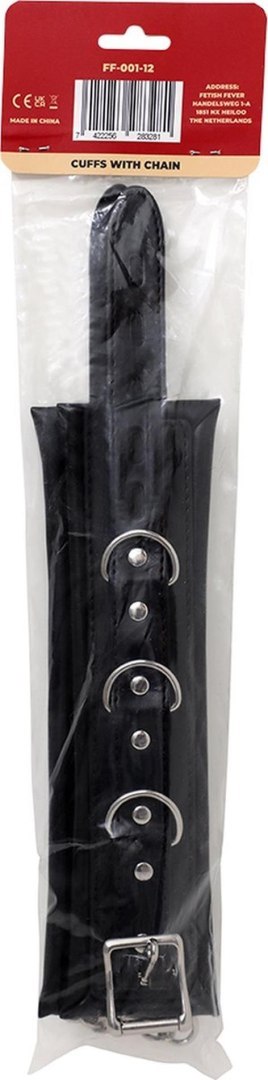 Fetish Fever - Cuffs with chain - Black Fetish Fever - Cuffs with chain - Black