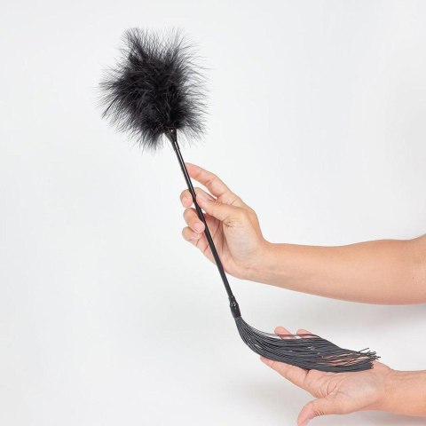 BLACK FEATHER TICKLER & WHIP BLACK FEATHER TICKLER & WHIP