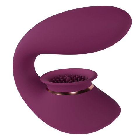 Twitch 3 - Rechargeable Vibrator & Suction - Silicone - 10 Speed - Burgundy