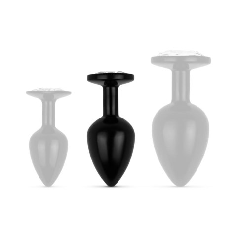 Anal Collection - Butt Plug M - Black/Silver Anal Collection - Butt Plug M - Black/Silver