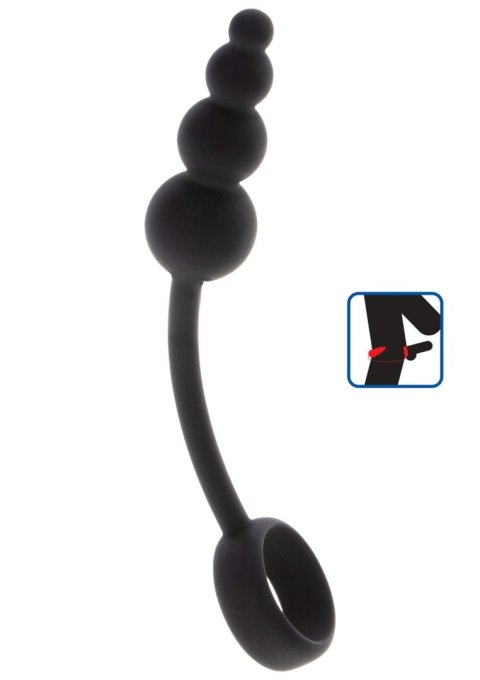 Anal Snake Plug & Penis Ring Black Anal Snake Plug & Penis Ring Black