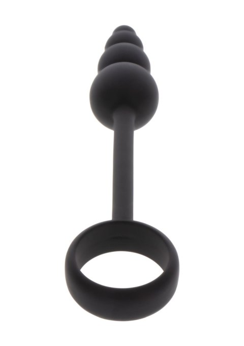 Anal Snake Plug & Penis Ring Black Anal Snake Plug & Penis Ring Black