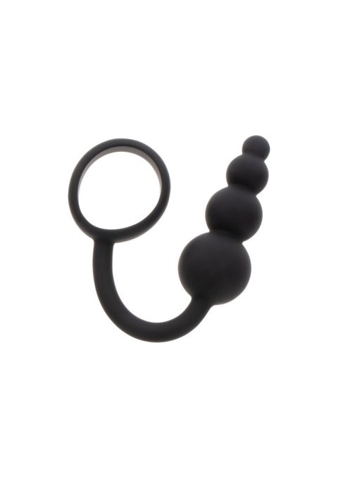 Anal Snake Plug & Penis Ring Black Anal Snake Plug & Penis Ring Black