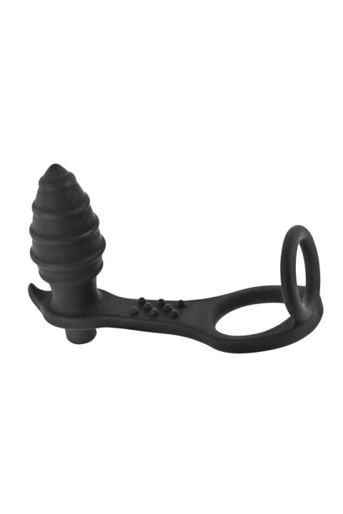 PROSTATE STIMULATOR COCKRING PLUG AP071 BLACK PROSTATE STIMULATOR COCKRING PLUG AP071 BLACK