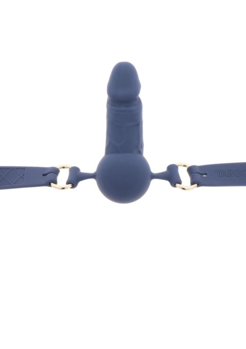 Silicone Penis Ball Gag Blue Silicone Penis Ball Gag Blue