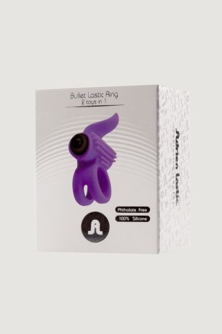 Adrien Lastic Bullet Lastic Ring Silicona Lila - Wibrujący Pierścień