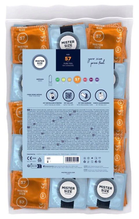 Mister Size 57mm pack of 100 Mister Size 57mm pack of 100