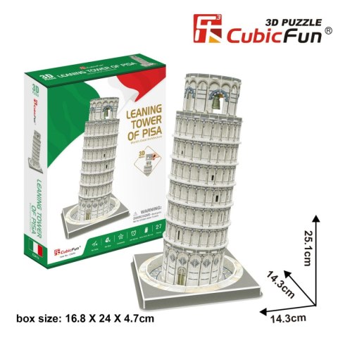 CUBIC FUN PUZZLE 3D KRZYWA WIEŻA W PIZIE - C241H CUBIC FUN PUZZLE 3D KRZYWA WIEŻA W PIZIE - C241H