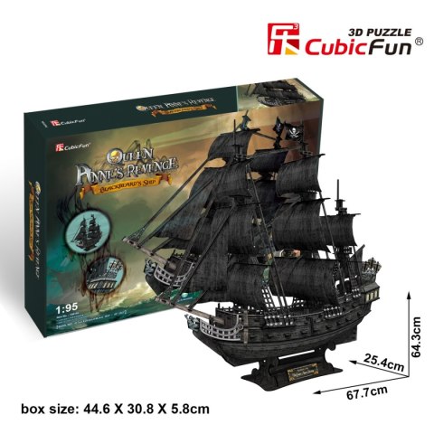 CUBIC FUN PUZZLE 3D OKRĘT PIRACKI ZEMSTA KRÓLOWEJ ANNY - T4018H CUBIC FUN PUZZLE 3D OKRĘT PIRACKI ZEMSTA KRÓLOWEJ ANNY - T4018H