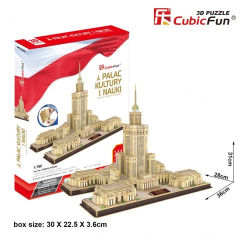 CUBIC FUN PUZZLE 3D PAŁAC KULTURY I NAUKI - MC224H CUBIC FUN PUZZLE 3D PAŁAC KULTURY I NAUKI - MC224H