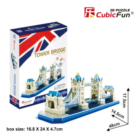 CUBIC FUN PUZZLE 3D TOWER BRIDGE 52 EL. - C238H CUBIC FUN PUZZLE 3D TOWER BRIDGE 52 EL. - C238H