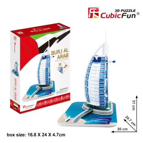 CUBIC FUN PUZZLE 3D WIEŻOWIEC BURJ AL. ARAB - C065H CUBIC FUN PUZZLE 3D WIEŻOWIEC BURJ AL. ARAB - C065H